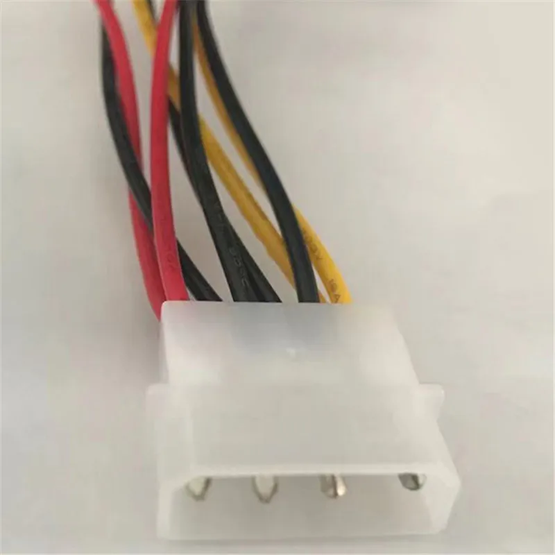 

2Pcs IDE Molex 4 Pin to 2x SATA Power Cable Dual Extension Cord Adapter Connector Y Splitter for Hard Driver Serial ATA