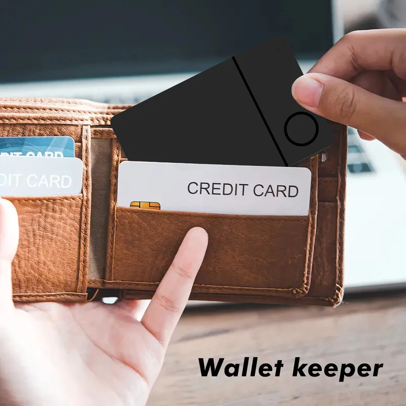 GPS Smart Card Finder Supporto Carica wireless IP68 Bluetooth Smart tag Portafoglio anti-perdita Tracker Funziona con Apple Trova la mia APP