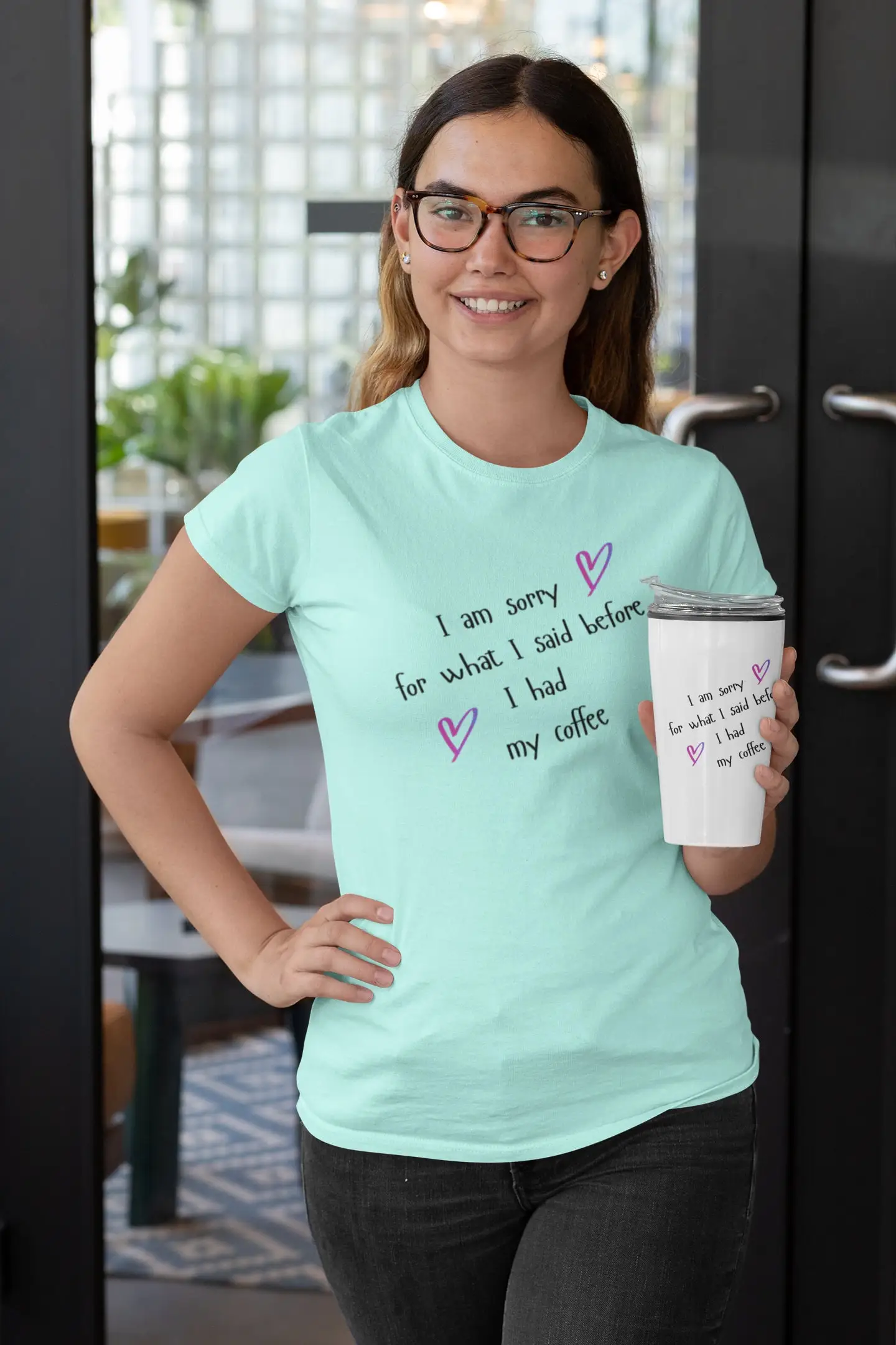 T Shirt Before My Coffee Activewear For Her Mother'S Day Funny Bella Canvas