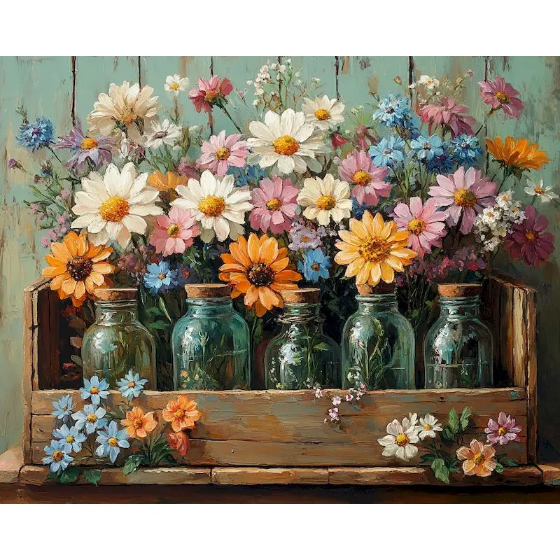 GATYZTORY Paint By Numbers DIY Diy Gift Vase Acrylic Paint Art Supplies Drawing Kit Coloring By Numbers Painting By Numbers