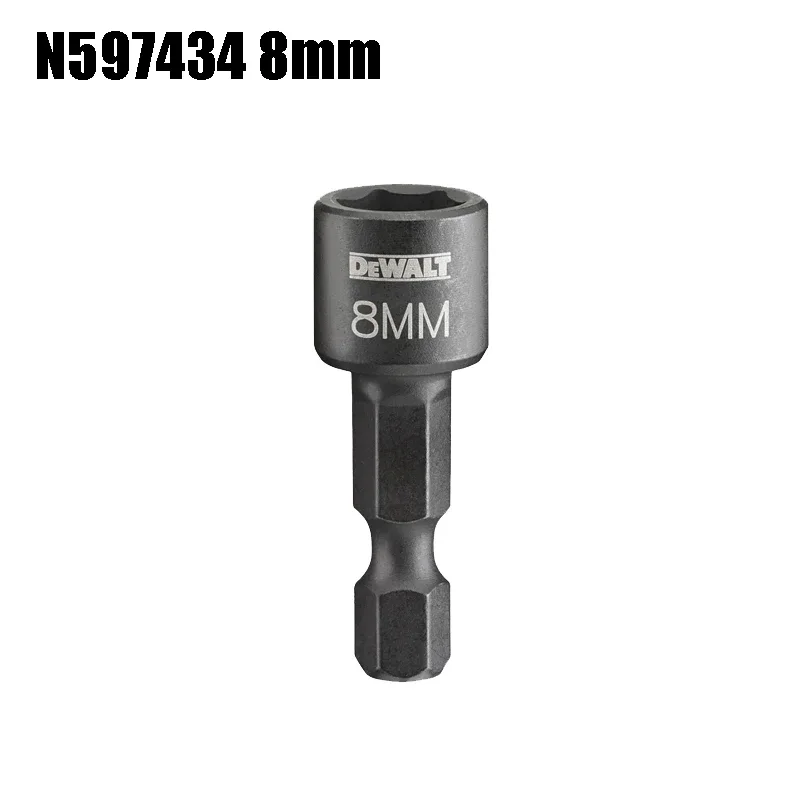 ديوالت 8/10/13 مللي متر المدمجة رأس المفك المقبس 1 قطعة المغناطيسي سداسية مقبض كم أداة السلطة اكسسوارات N597434/N597284/N597437