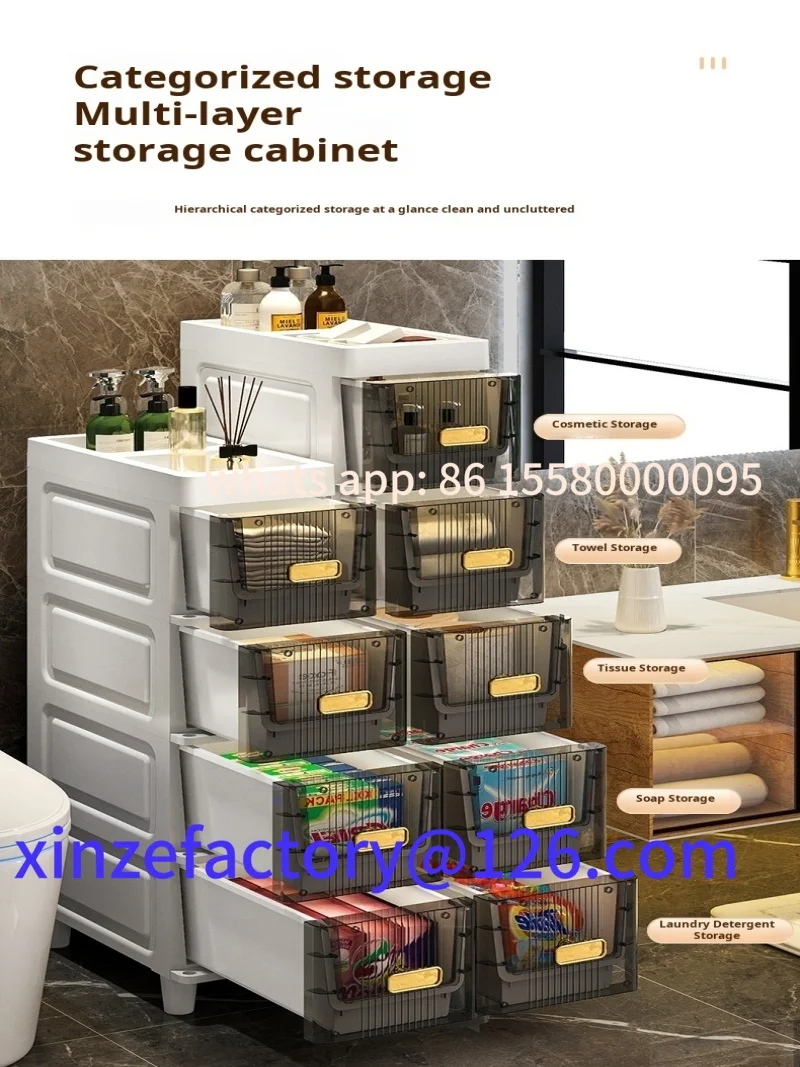 Customizable Home MultiLayer Storage Shelf Kitchen refrigerator drawertype storage cabinet