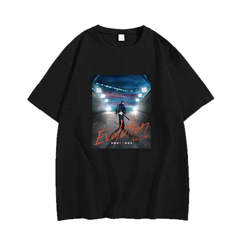 الصين المغني شيه تينغ فنغ تطور الحفل نفس الملابس الرجال تي شيرتات قصيرة الاكمام النساء المشجعين الدعم