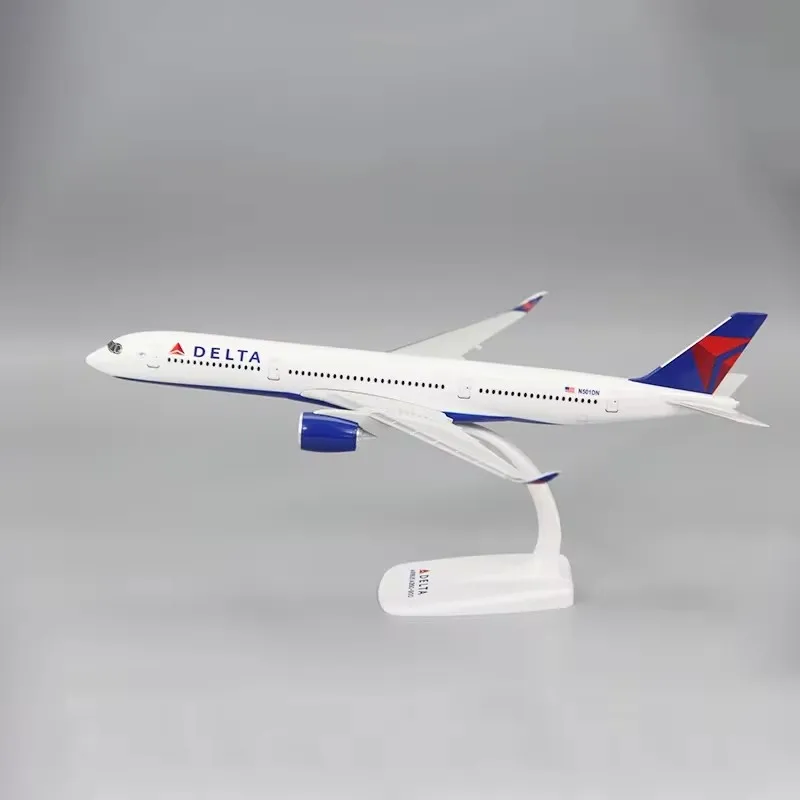 

A350-900 Delta Airways 1:200 Scale Plane Diecast ABS Assembly Aircraft Models Collectible Miniature Adults Fun Gifts With Stand
