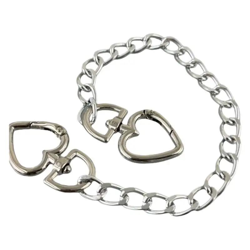 سلسلة بديلة لإبزيم على شكل قلب على الطراز الفرنسي القديم لسلسلة تزيين حقيبة الظهر النسائية #5