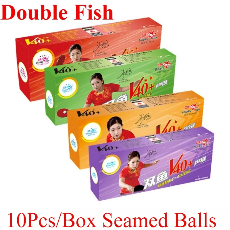 

10Pcs/Box Double Fish Table Tennis Balls 3-star Competition Training Yellow Ball Wing Spread V40 + High Elastic Resistance