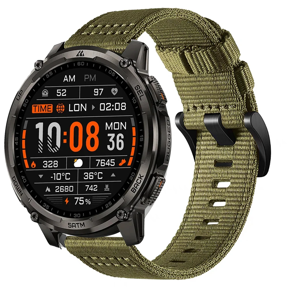 22mm Nylonarmband für KOSPET TANK T4C T4 T3 Ultra 2 T3 T2 Uhrenarmband für KOSPET TANK M4C M4 M3 Ultra M2 Armband