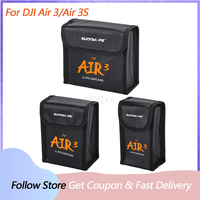 Sunnylife Drone LiPo Battery Safe Bag For DJI Air 3S Explosion-proof Storage Case Protective For DJI Air 3 Drone Accessories