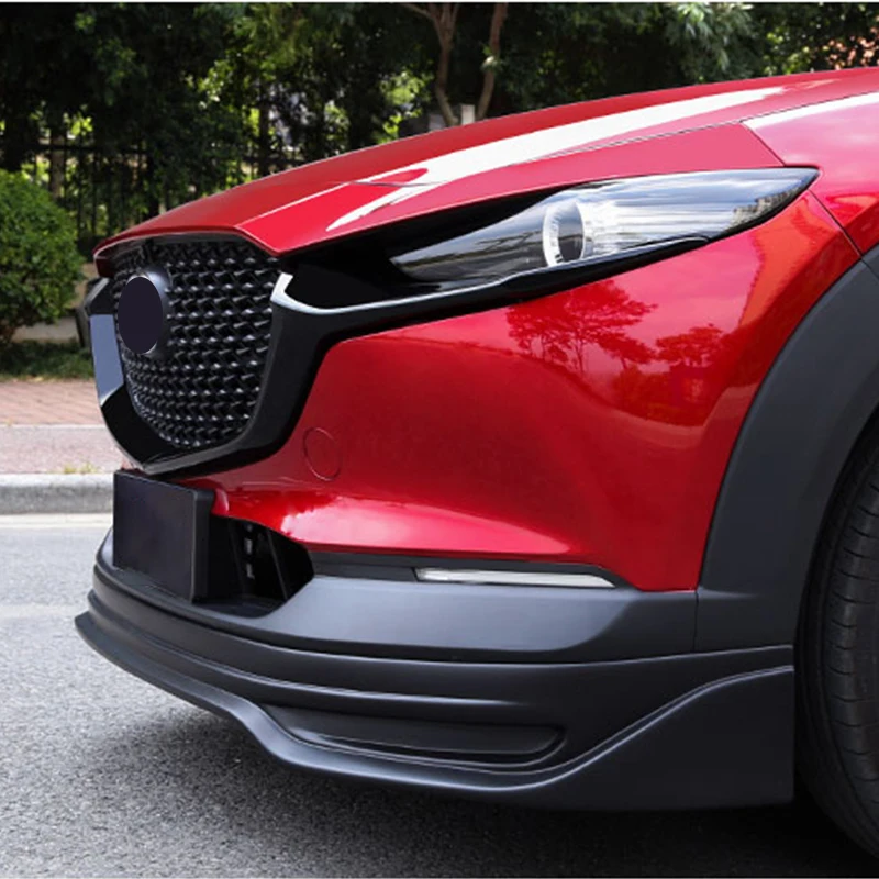 For the 2020 Mazda cx30 grille decorative strip side decoration, front bumper grille bright strip patch modification