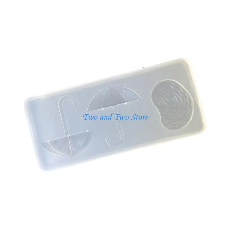 HX6F Multifunctional Silicone Crafting Mold Umbrella Pendant Molds for Epoxy Resin Crafts and Decorative Pendant
