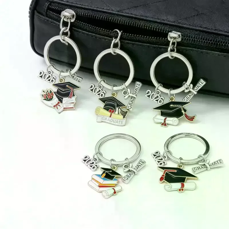 36pcs/12sets 2026 Graduation Keychain Set With Tags & Bags, For HS, College, Nurse Grads, Friends, Backpack Charm