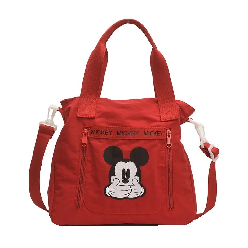 

Disney Mickey Mouse Bucket Bag Nylon Crossbody Shoulder Handbag for Teen Girls School Students College Daily Use