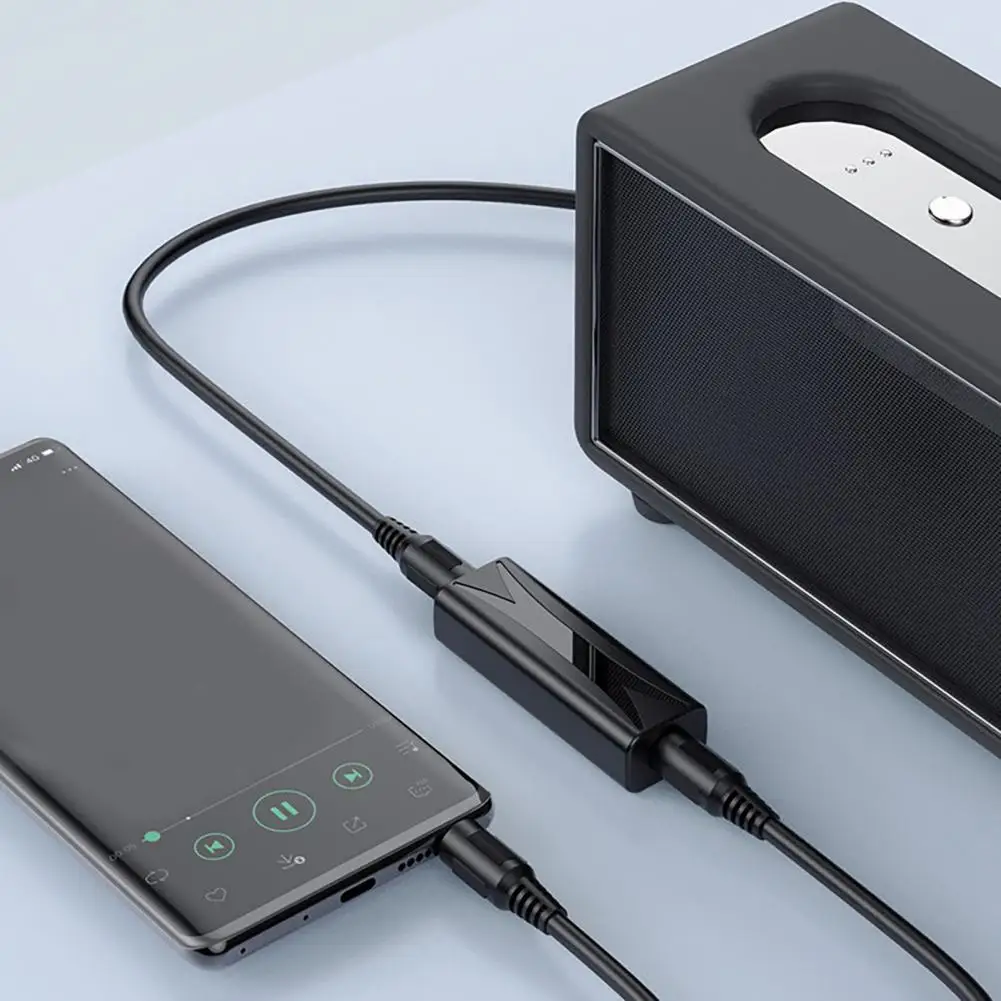 Ground Loop Noise Isolator with 3.5mm Audio Cable Car Audio System Noise Filter Humming Hissing Buzzing Sound Eliminator Reducer