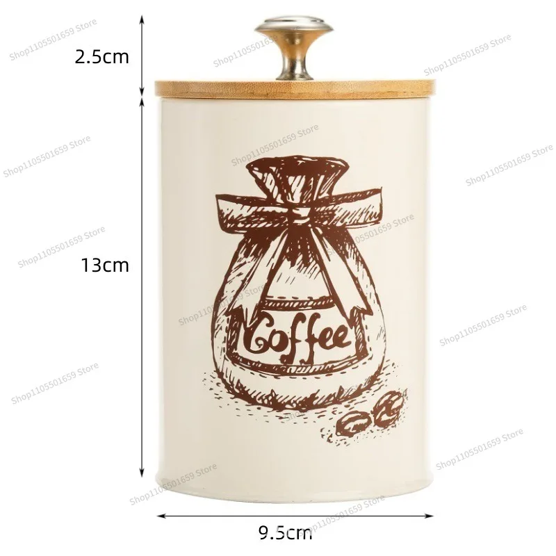 For modern simple kitchen living room dining room, bamboo cover sealed storage tank with lid
