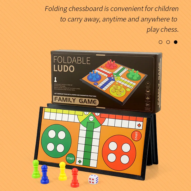 Non-Magnetic Stacking Chess Board Flight Chess Checkers Snakes Ladders Educational Tabletop Game Board Game Creative Gift