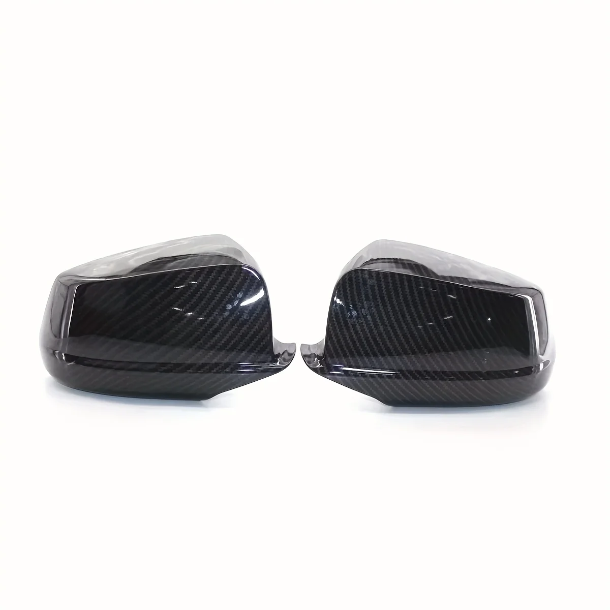 Für BMW 5er F10 F11 F18 2011-2013 Ersatz-Rückspiegelabdeckung Seitenspiegelkappen Hochglanz Schwarz/Carbon-Look – Detail 6