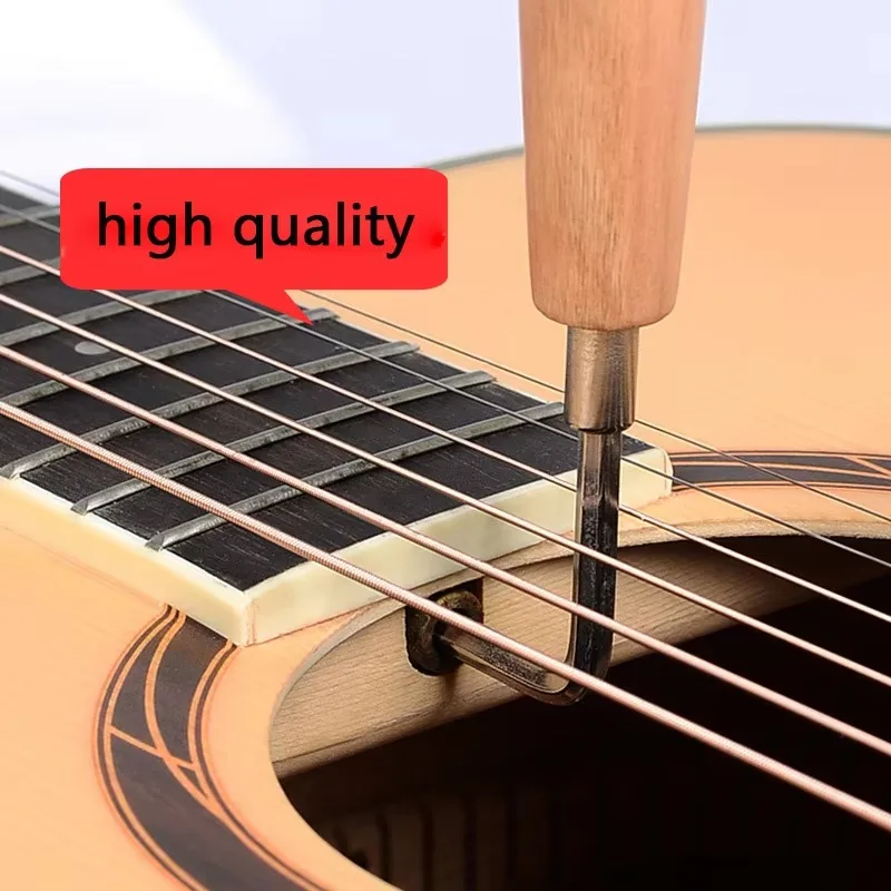 1PC Guitar Hexagon Truss Rod Wrench Solid Wood Handle Fingerboard Pitch Adjustment Tool Instrument Accessory