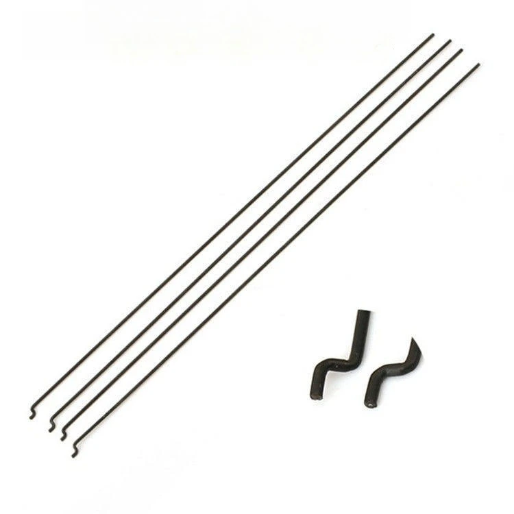 10/20pcs Z type 1.2mm 19cm push rod steel wire push pull rod pushrod for rc aircraft airplane pull push connecting rod