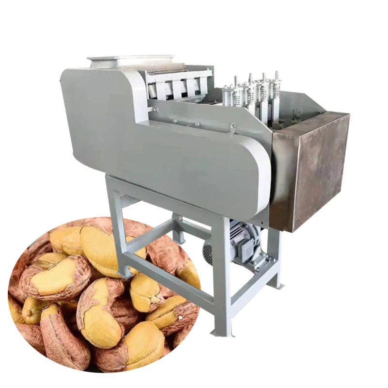 Custom Cashew Nut Shell Breaking Machine Cashew Shelling Machine For Nut Processing Plant Stainless Steel Automatic
