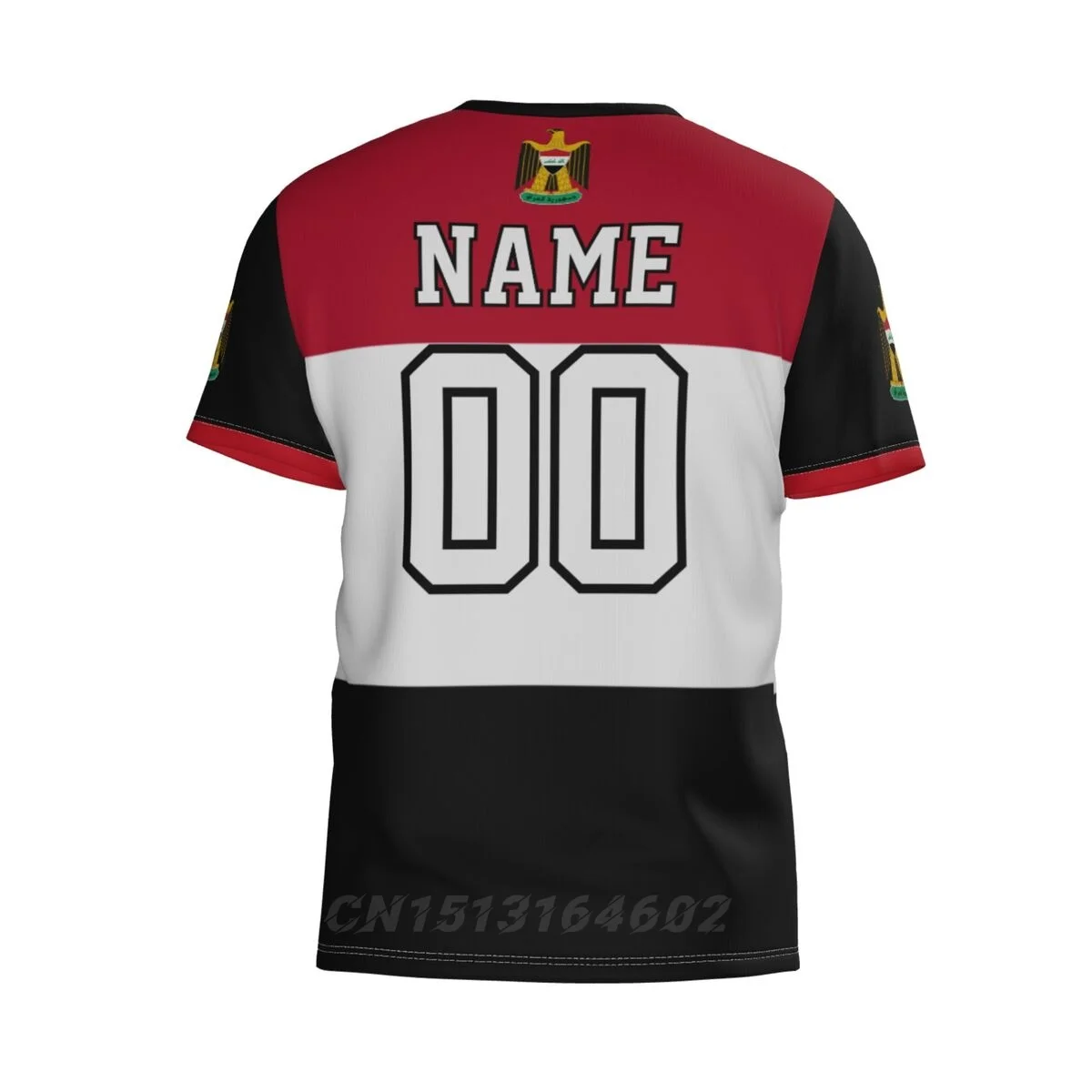 Custom Name Number Iraq Country Flag T-shirts Clothes T shirt Men Women Tees Tops For Soccer Football Fans Gift US Size