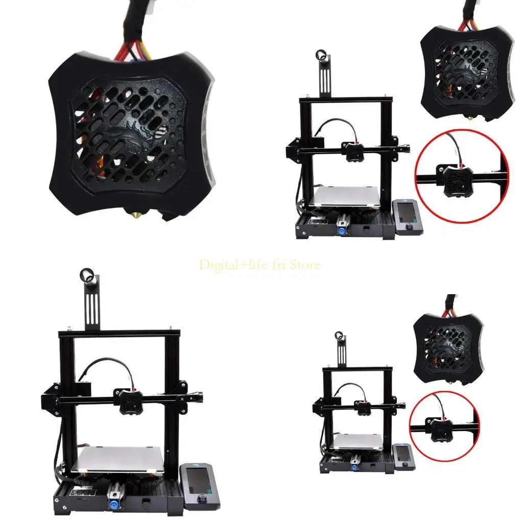 

E06d для Ender3 V2 Full Hotend Занимая принтера собраны горячие сопло с вентилятором
