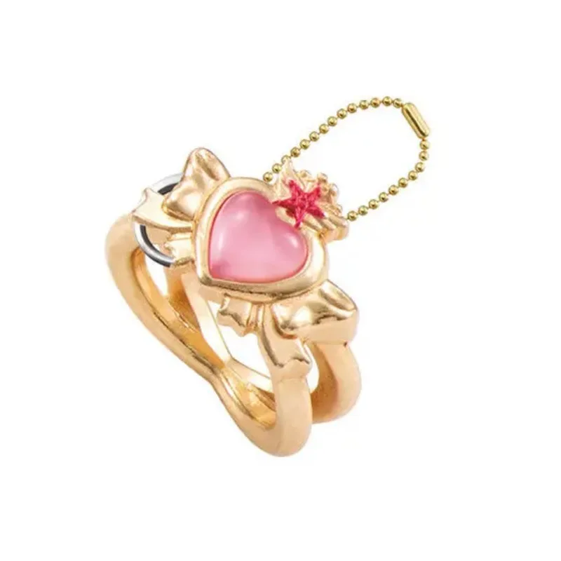 BANDAI Sailor Moon capsule toys Transformer shaped ring pendant figure Brand new genuine In shelf