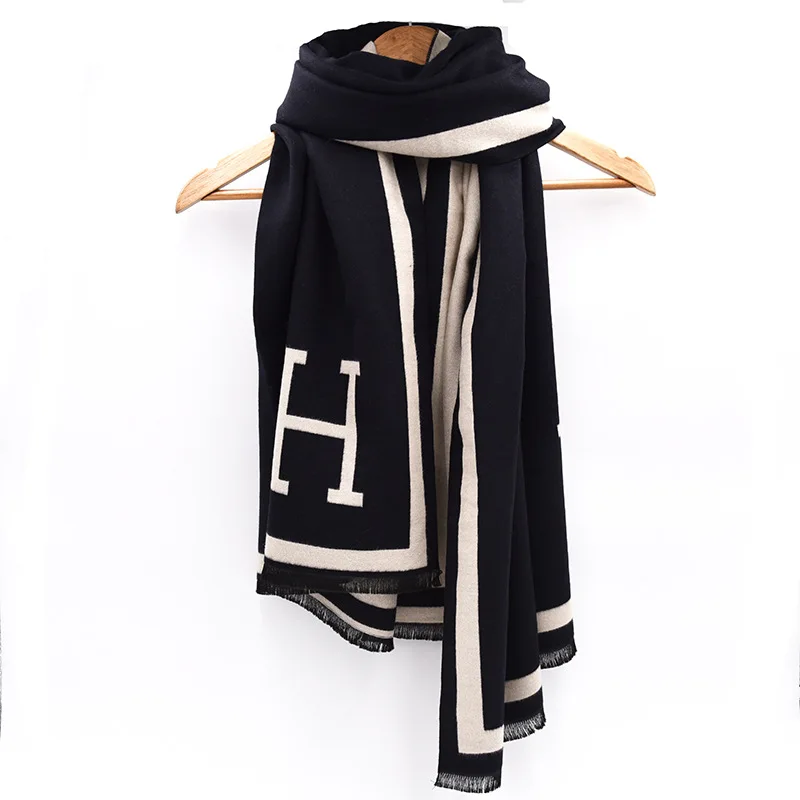 Hnhf Bolero Hijab Winter Mannen Volwassen Kasjmier Buiten Houden Warme Wraps Pashmina Sjaal Goed Verkopen