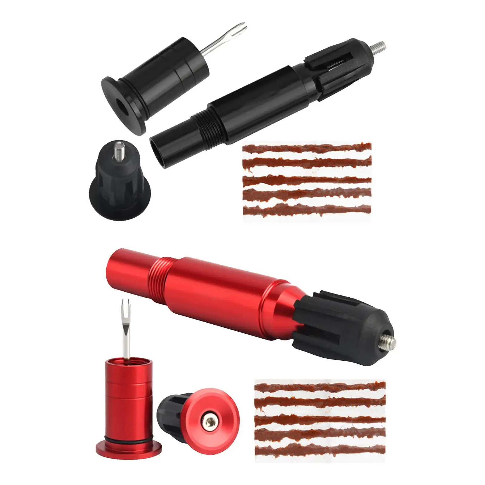 with 5 Rubber Strips Bicycle Tubeless Tire Repair Kit for MTB Road Bicycle Fix Puncture or Flat Bicycle Puncture Repair Kit view 6