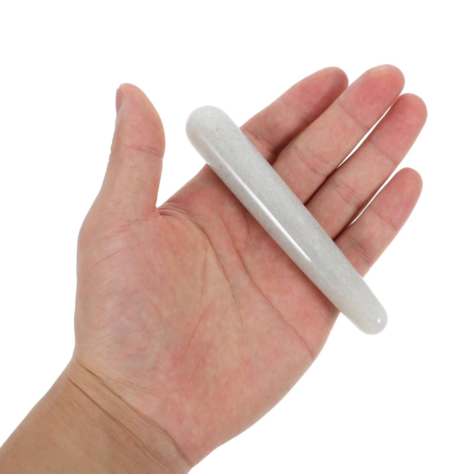 

Smooth Handmade Jade Facial Roller Comfortable Skin Care Massager Anti-Aging Tool for Facial Puffiness Pain Relief