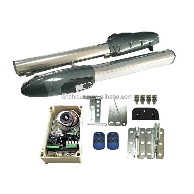 Heavy Duty Automatic Swing Gate Opener Durable Electric Gate Operators With Solar Panels, Batteries Full Kit