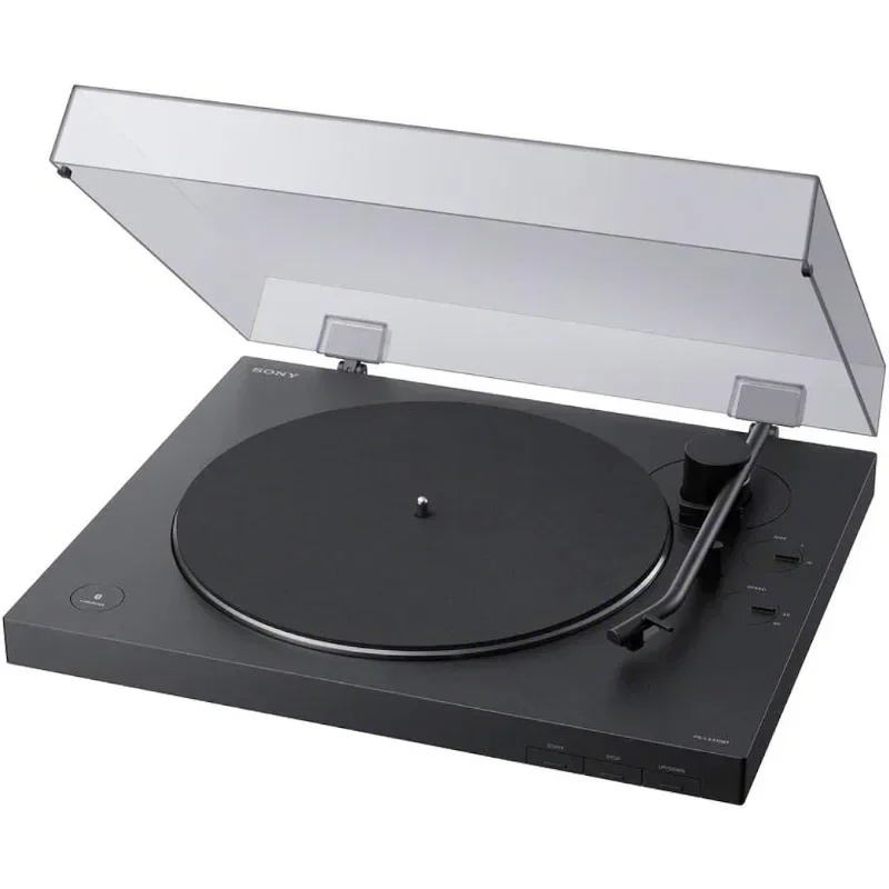 

PS-LX310BT Belt Drive Turntable: Fully Automatic Wireless Vinyl Record Player with Bluetooth and USB Output Black