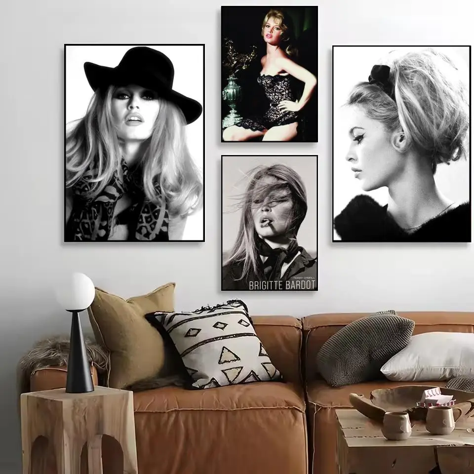 ملصق مجلة Pop Singer B_Brigitte B_Bardot ملصقات جدارية فنية جدارية مطبوعة صور لغرفة المعيشة المنزلية ديكور المدخل #2