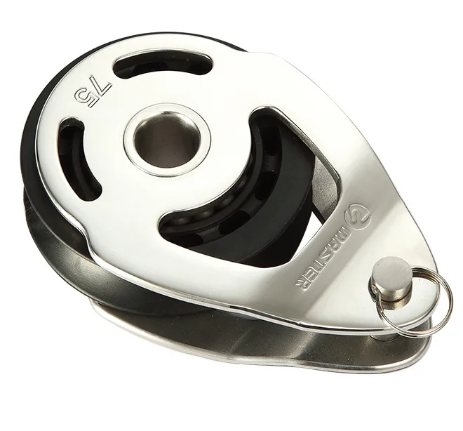 75Mm Wheel Diameter 19mm Wire Diameter Mast Stainless Steel Bearings Sailing Pulley - Yacht Parts SSC-7509F