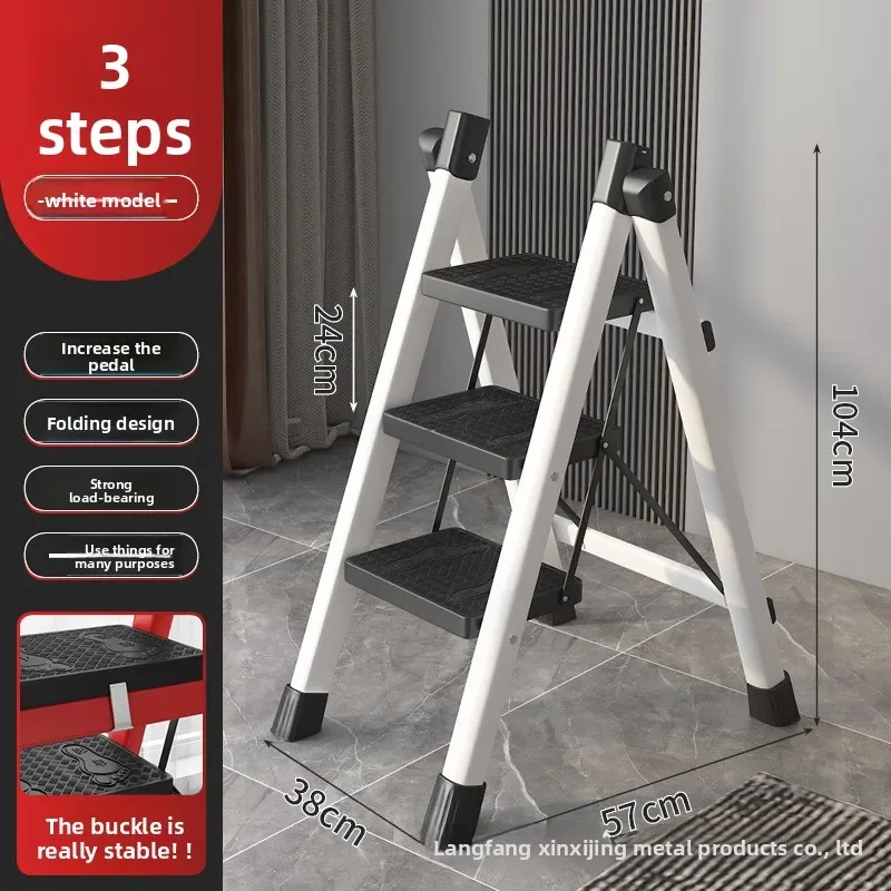 Steps Ladder Multi Aluminum Folding Step Stool Versatile A Frame Ladder Household Use Folding Laddera Function Household