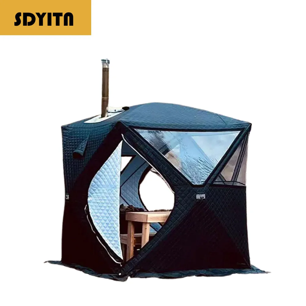 

Winter Outdoor Camping Tent with Thickened Cotton and Flame Retardant Chimney for Ice Fishing and Snow Fishing