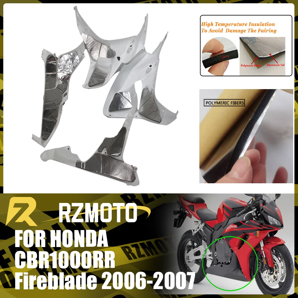 

Heat Shield Fairing Melting Protection Pre-Cut Insulation Sponge Fit For HONDA CBR1000RR Fire-blade 2006-2007 CBR-1000RR