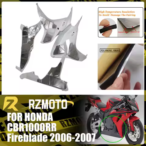 Heat Shield Fairing Melting Protection Pre-Cut Insulation Sponge Fit For HONDA CBR1000RR Fire-blade 2006-2007 CBR-1000RR