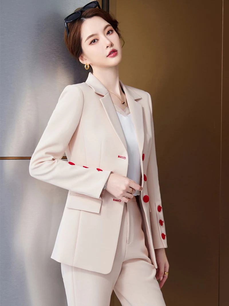 【ajouter flow】 breasted jacket Giacca Canova in Cotone Rosa A double-breasted six-button jacket