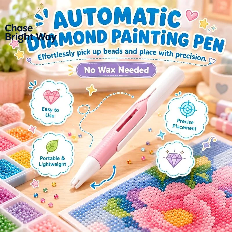 Beadblitz 5D Diamond Art Pen Dispenser Automatic Bead Dispenser Labor Saving for Adults Handmade Diamond Craft Making Hobby