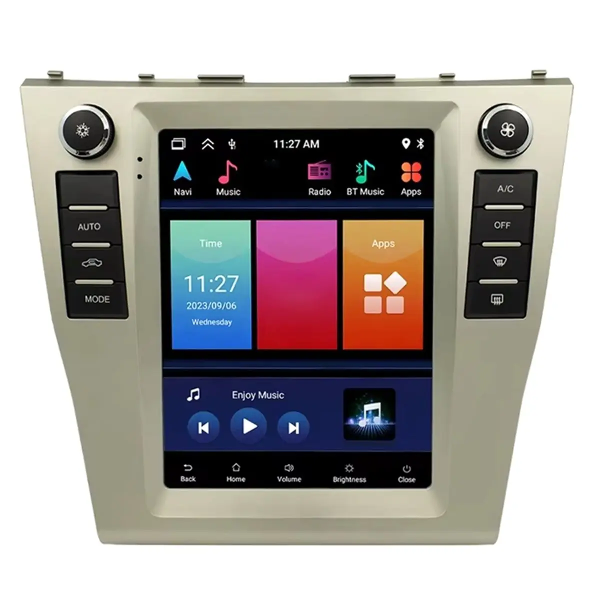 A41T 9.7 Inch Screen Car Multimedia Player Auto Radio Frame ,2 Din Frame for Car Radio Toyota Camry 2008 2009 2010 2011