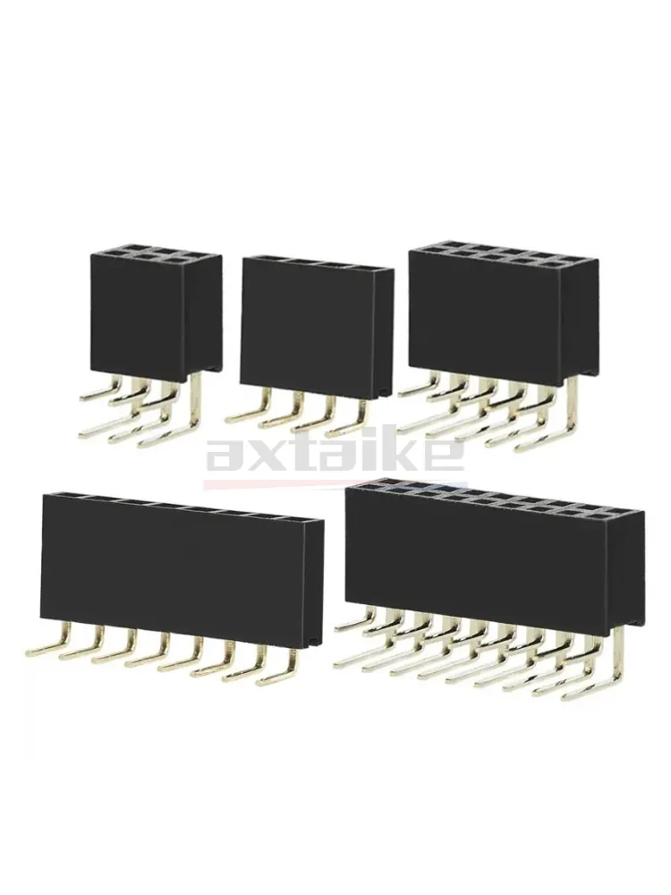 10PCS 2.54mm Pin Header Female Header PCB Connector 2P 3P 4P 5P 6P 7P 8P 9P 10P 12P 20P 16P 40Pin 2.54 Single Double Row Bend — zdjęcie produktu 7