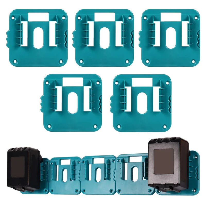 

1/2/5PCS Battery Holder Storage Rack for Makita 14.4V 18V Li-ion Battery,Wall Mount Battery Dock for Makita BL1830 BL1850 BL1860