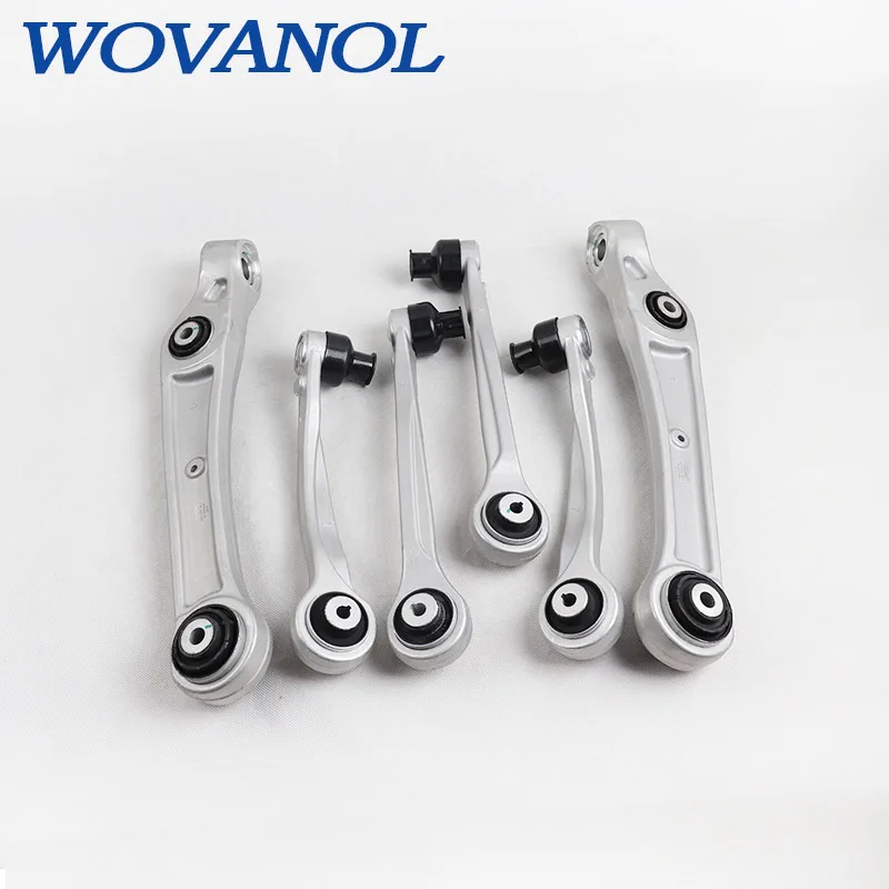 3pair Upper Lower Suspension Control Arms Kit For Audi Q74M Q8 Bentley OEM 4M0407505B 4M0407506B 4M0407509B 4M0407510B