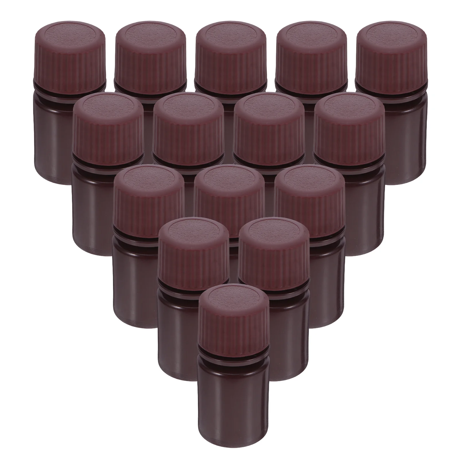 

12pcs Reagent Bottles 10Ml Amber Acid Alkali Resistant Wide Mouth Airtight Light Blocking Lab Sample Vials For Chemical Storage