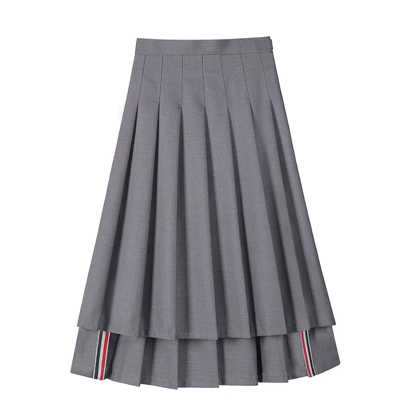 

Y2K Spring/Summer Minimalist New pleated Skirt Women's Fashion Trend Versatile Irregular Split Mid length Half length Skirt
