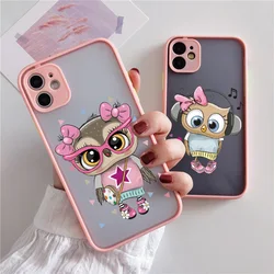 Cute Owl Phone Case For iPhone 16 15 11 Pro Max X XS XR 12 13 Pro Max Mini Back Cover For iPhone 14 7 8 Plus SE Shockproof Funda