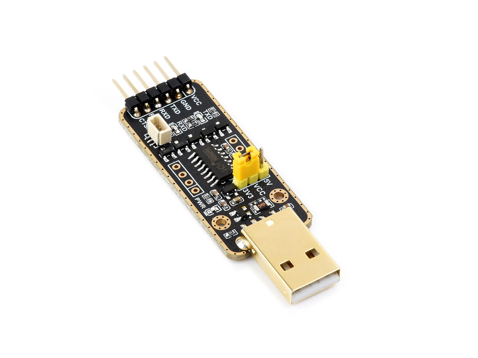 USB To UART Debugger Module for Raspberry Pi 5, Type-A Port, Onboard UART Connector, High Baud Rate Transmission