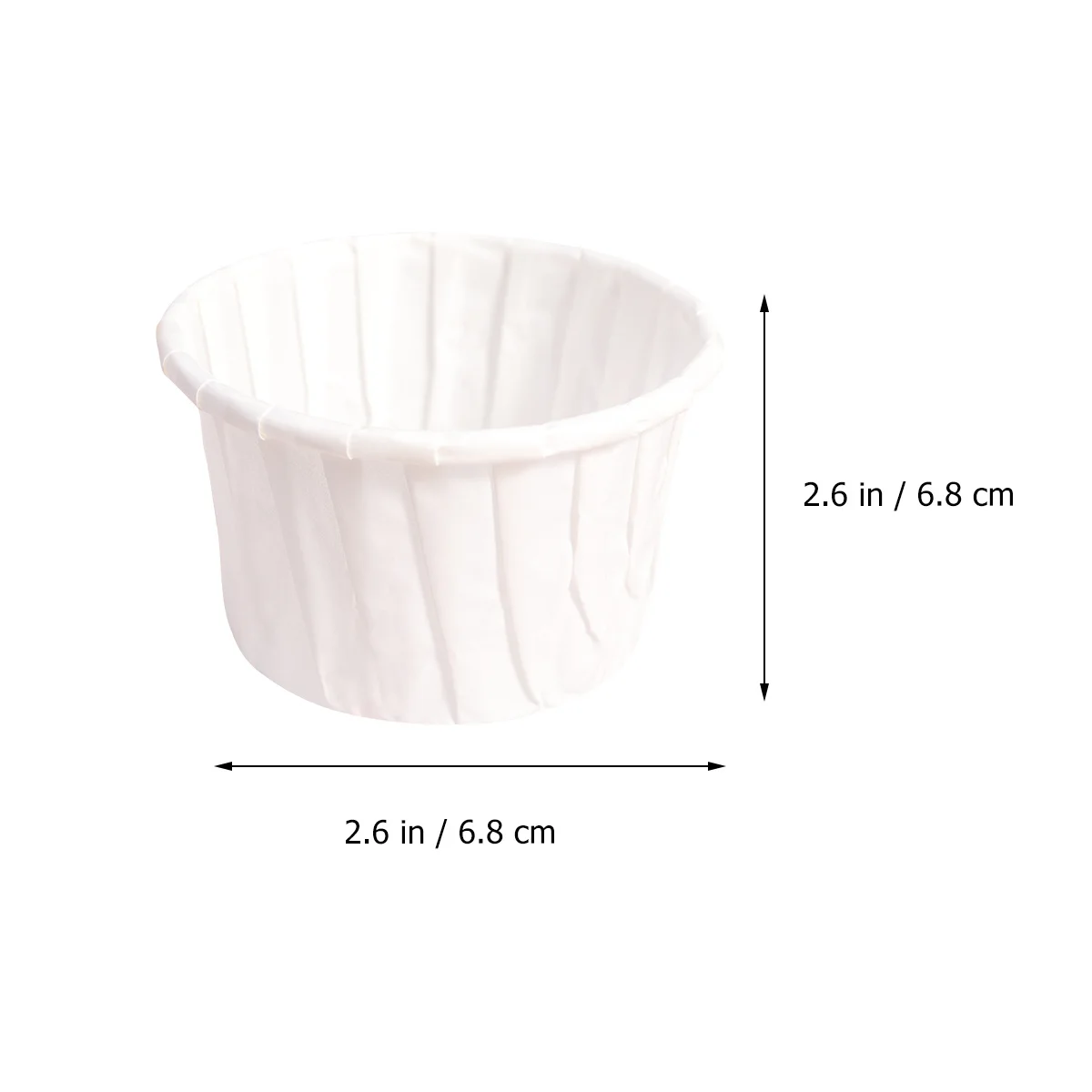 

100pcs Cake Paper Cups Disposable Heat Resistant Baking Muffin Liners For Party Supplies Ice Cream Dessert Bowl Kitchen Bakery