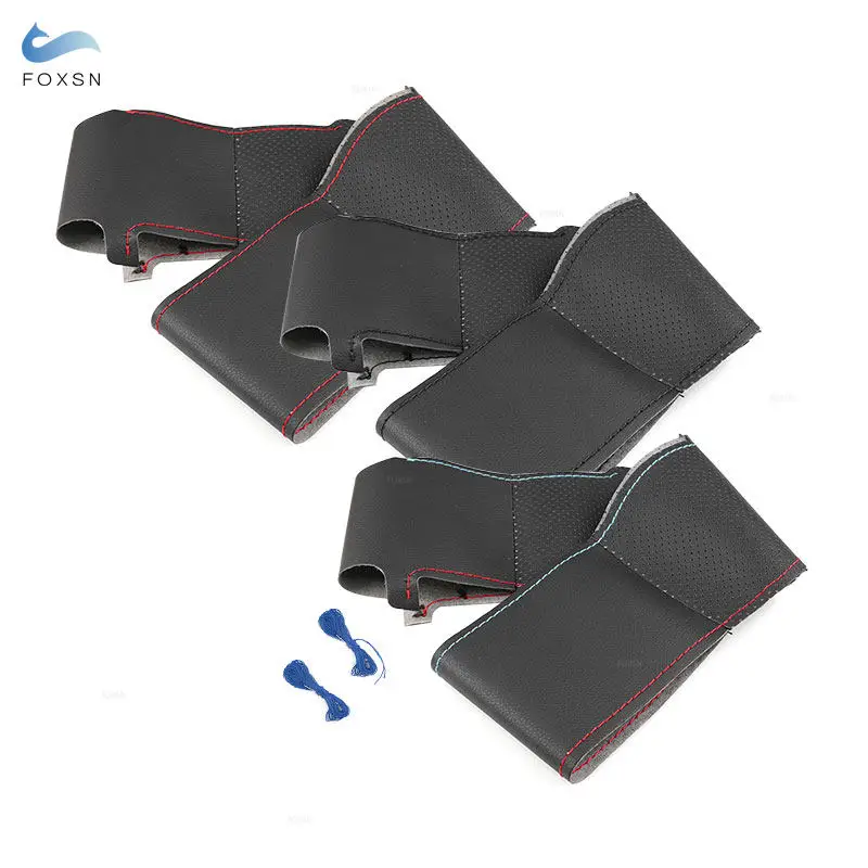 Car Perforated Microfiber Leather Steering Wheel Cover For BMW M Sport G30 G31 G32 G11 G20 G21 X3 G01 X4 G02 X5 G05 G14 G15 G16
