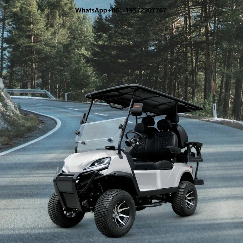 2026 New Classic 4 Seat 48V Lithium Electric Golf Cart Customizable Wholesale with 70-90km Range